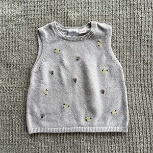 Embroidered Knit Vest (Zara- 4/5 years)